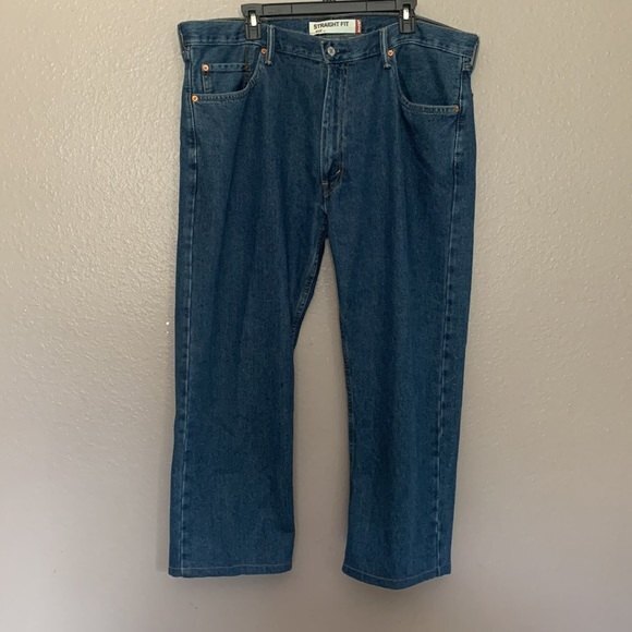 Levi’s 505 Straight Fit men's blue jeans 40x30- Please read description - Picture 1 of 12